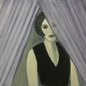 Pintura titulada "LOOKING" por Nilda Raw, Obra de arte original, Oleo