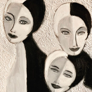 Pintura titulada "Bárbaras" por Nilda Raw, Obra de arte original, Oleo
