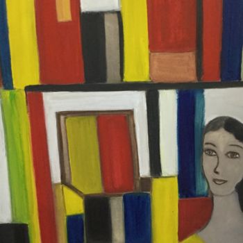 Painting titled "Entre paredes" by Nilda Raw, Original Artwork, Tempera
