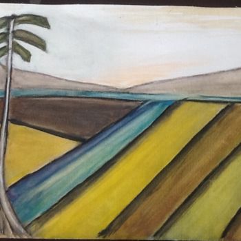 Painting titled "A plantaçāo" by Nilda Raw, Original Artwork, Other