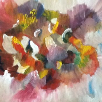 Painting titled "Explosão" by Nilda Raw, Original Artwork, Other