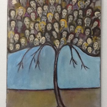Pintura intitulada "Tree of Life" por Nilda Raw, Obras de arte originais, Acrílico