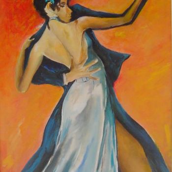 Pintura intitulada "TANGO / DANCE TANGO" por Nilo Marques Gouvea, Obras de arte originais
