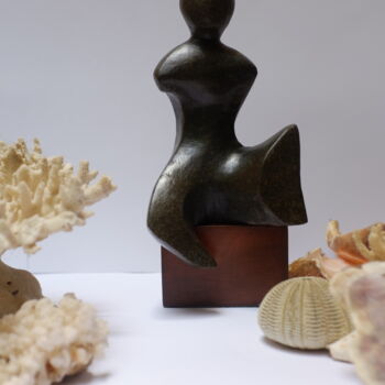 Sculpture titled "Oceania Black Stone…" by Nilupul Jayathunga, Original Artwork, Stone