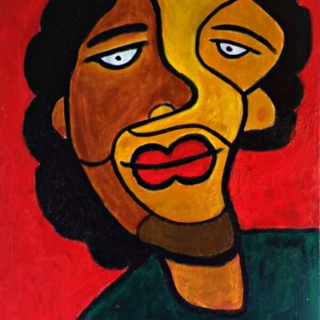 Peinture intitulée "Pedro Loves" par Nilupul Jayathunga, Œuvre d'art originale, Acrylique