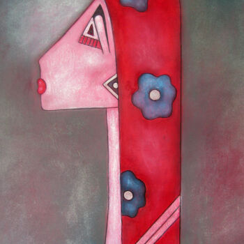 图画 标题为“Halstuch” 由Nina Boos, 原创艺术品, 粉笔