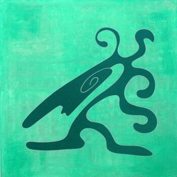 Картина под названием "Medusa in Acryl" - Nina Boos, Подлинное произведение искусства, Другой