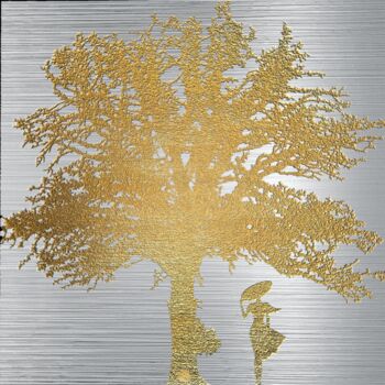Digitale Kunst mit dem Titel "Der Baum" von Nina Florence Juncker, Original-Kunstwerk, Digitale Collage