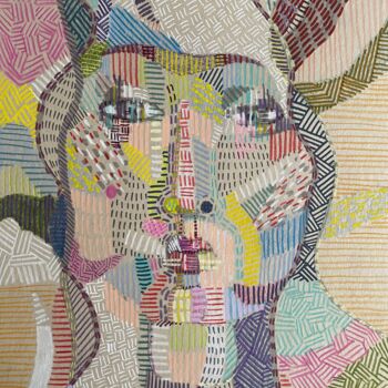 图画 标题为“lady of the heart” 由Nina Kruser, 原创艺术品, 标记 安装在纸板上