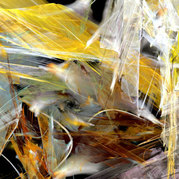 Arte digitale intitolato "SONG OF FEATHERS" da Nina Pacôme, Opera d'arte originale, Pittura digitale