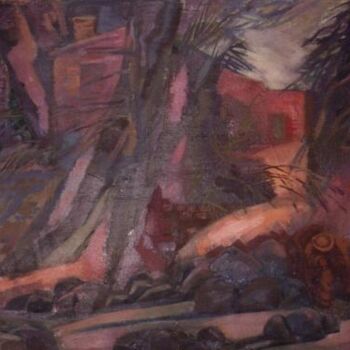 Картина под названием "Лето и дым" - Нина Перфильева, Подлинное произведение искусства