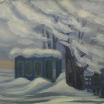 Картина под названием "В снегах." - Нина Перфильева, Подлинное произведение искусства