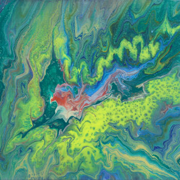 Pittura intitolato "" Fantastic sea "" da Nina Proshkina, Opera d'arte originale, Acrilico