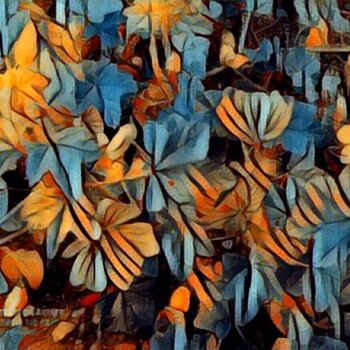 Digital Arts titled "Cool flower pattern" by Nina Sagemerten, Original Artwork, Photo Montage