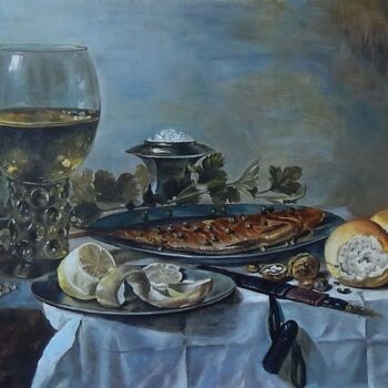 Malerei mit dem Titel "Питер Клас Нидерлан…" von Nina Silaeva, Original-Kunstwerk, Öl
