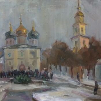 Painting titled "Коломна в праздник…" by Nina Silaeva, Original Artwork