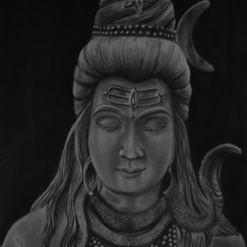 Painting titled "Shiva" by Nina (Nadine Pillet), Original Artwork, Other