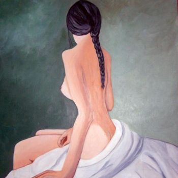 Pintura titulada "Adolescente" por Nina Reyes Guzmán, Obra de arte original