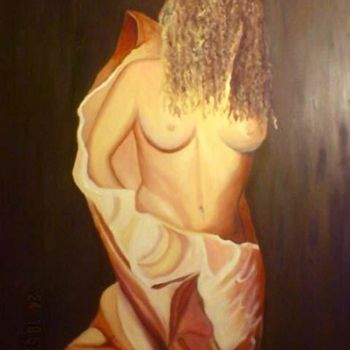 Painting titled "CAUTIVA" by Nina Reyes Guzmán, Original Artwork