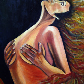 Painting titled "Sensibilidad" by Nina Reyes Guzmán, Original Artwork, Oil