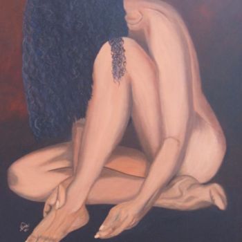 Painting titled "Capullo" by Nina Reyes Guzmán, Original Artwork