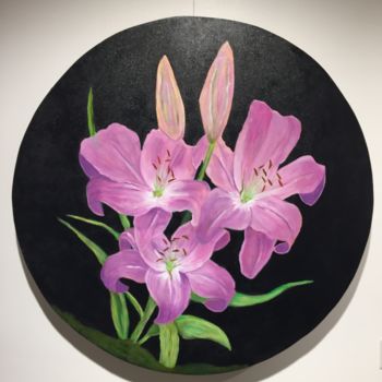 Pintura titulada "perfume lila" por Nina Reyes Guzmán, Obra de arte original