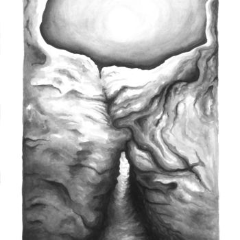 "Grotte" başlıklı Resim Nina Seror tarafından, Orijinal sanat, Mürekkep