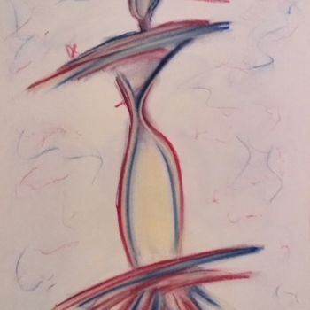 Dessin intitulée "MAÎTRESSE DES ÉNERG…" par Arqué, Œuvre d'art originale, Pastel