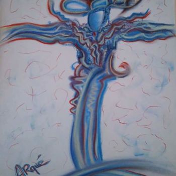 Tekening getiteld "IRIUS" door Arqué, Origineel Kunstwerk, Pastel