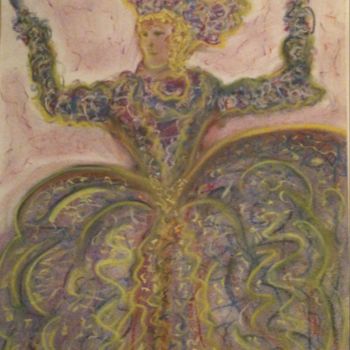 Zeichnungen mit dem Titel "CARNAVAL" von Arqué, Original-Kunstwerk, Pastell