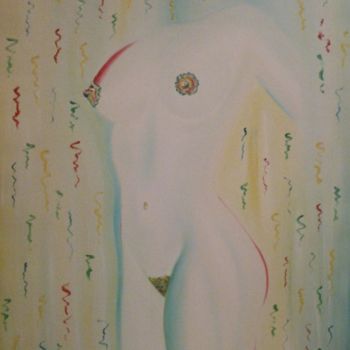 Peinture intitulée "CORP DE DÉSIR" par Arqué, Œuvre d'art originale, Huile