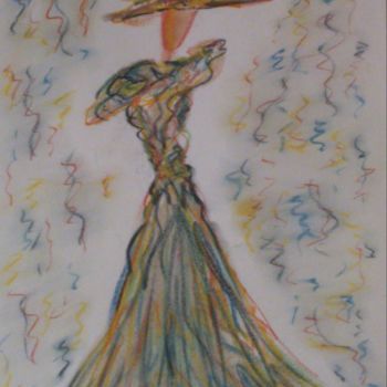 Drawing titled "SUMMER DE VIVALDI" by Arqué, Original Artwork, Pastel