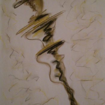 Рисунок под названием "PARISSE '" - Arqué, Подлинное произведение искусства, Пастель