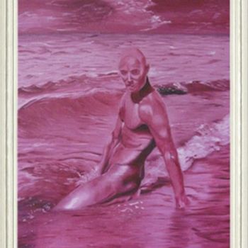 Pintura titulada "Мужчина в розовом" por Ninel, Obra de arte original, Oleo