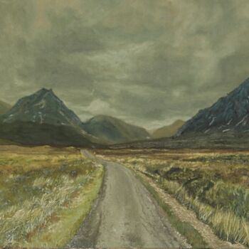 Pittura intitolato "Glencoe Road" da Ninfa Fluida Gallery, Opera d'arte originale, Olio