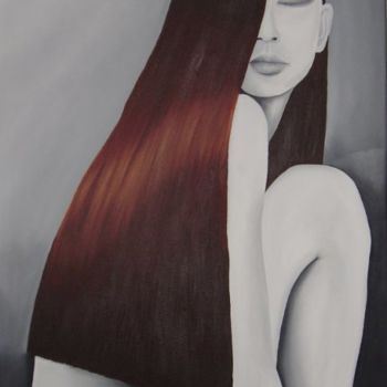 Painting titled "Red hair - Pintura…" by Faithartes, Original Artwork
