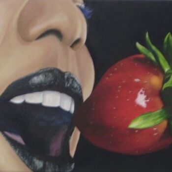 Pintura intitulada "The strawberry - Pi…" por Faithartes, Obras de arte originais