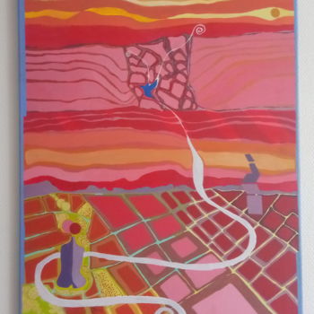 Painting titled ""sans titre"" by Ninix Madonna, Original Artwork, Acrylic