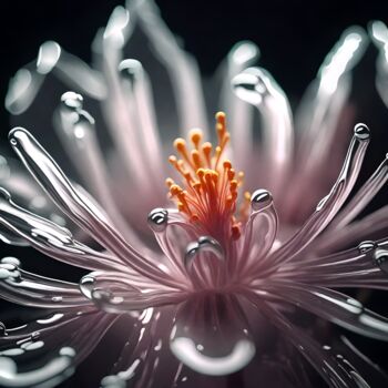 Цифровое искусство под названием "Glassflower No. 2" - Ninn, Подлинное произведение искусства, Изображение, сгенерированное…