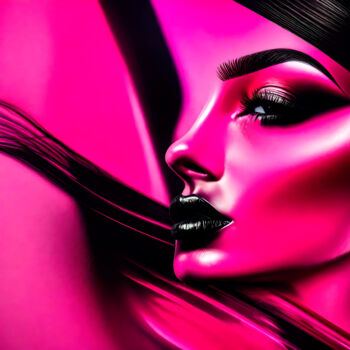 "Pink Power No.1" başlıklı Dijital Sanat Ninn tarafından, Orijinal sanat, AI tarafından oluşturulan görüntü