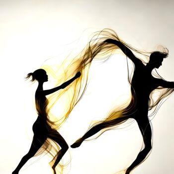 Цифровое искусство под названием "Fluid Dance No.18" - Ninn, Подлинное произведение искусства, Изображение, сгенерированное…