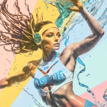 Arts numériques intitulée "Olympic Games No.2" par Ninn, Œuvre d'art originale, Collage numérique
