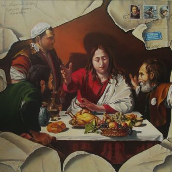 Painting titled "Tribute to the Cara…" by Nino Dobrosavljevic, Original Artwork, Oil