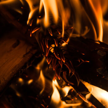 Fotografía titulada "língua de fogo- par…" por Nino Rocha Fotografia, Obra de arte original, Fotografía digital