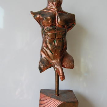 제목이 "sculpter picasso"인 조형물 Nino Vanhoorneweder로, 원작, 점토