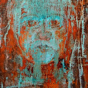 Painting titled "face" by Nino Anin, Original Artwork, Other