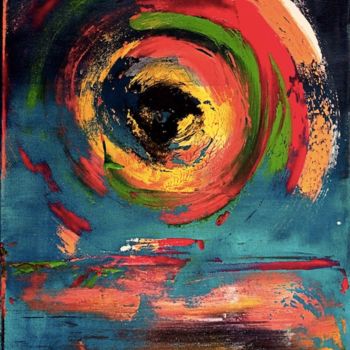 Painting titled "spiral" by Nino Anin, Original Artwork, Acrylic