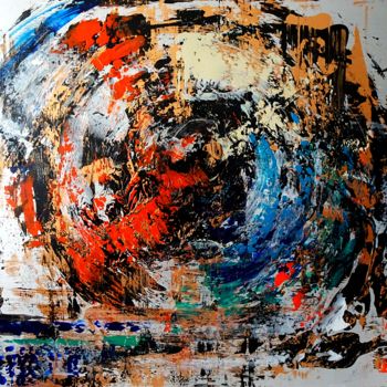 Malerei mit dem Titel "circle" von Nino Anin, Original-Kunstwerk, Acryl