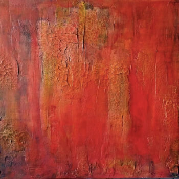 Painting titled "red & red & red" by Nino Anin, Original Artwork, Acrylic