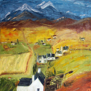 Pintura intitulada "Dream House" por Nina Polunina, Obras de arte originais, Óleo